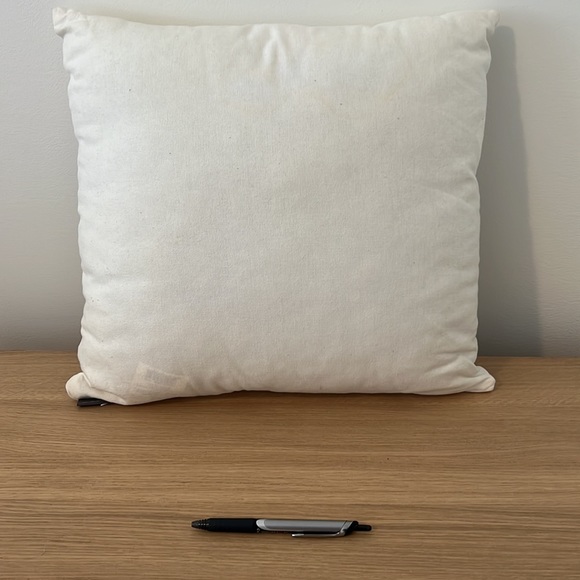 White Embroidered Pillow - Picture 3 of 4